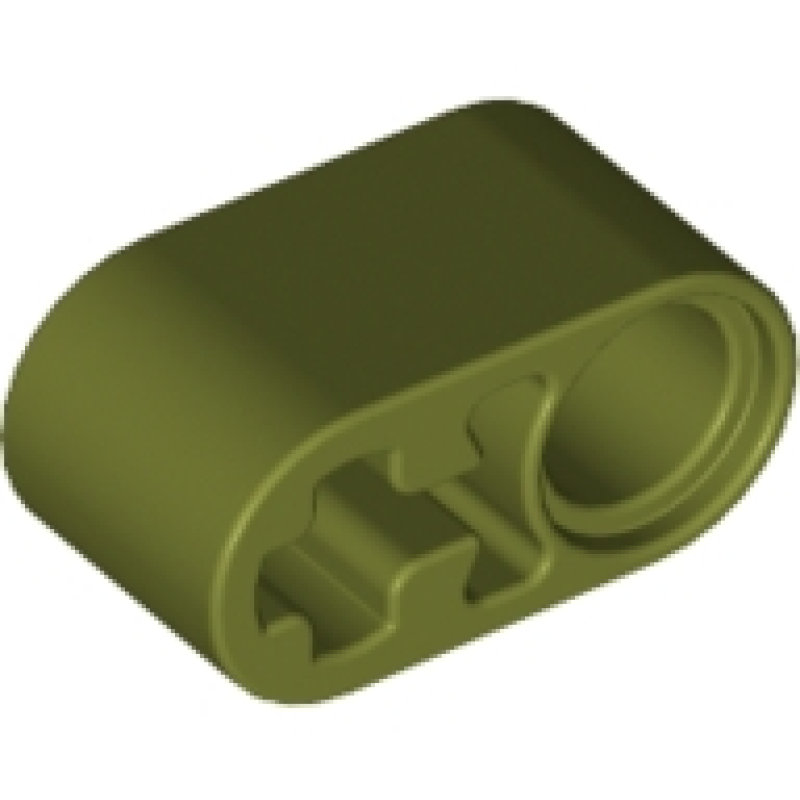 Technic, Hefbalk Dik 1x2 met pin gat en as gat Olive Green